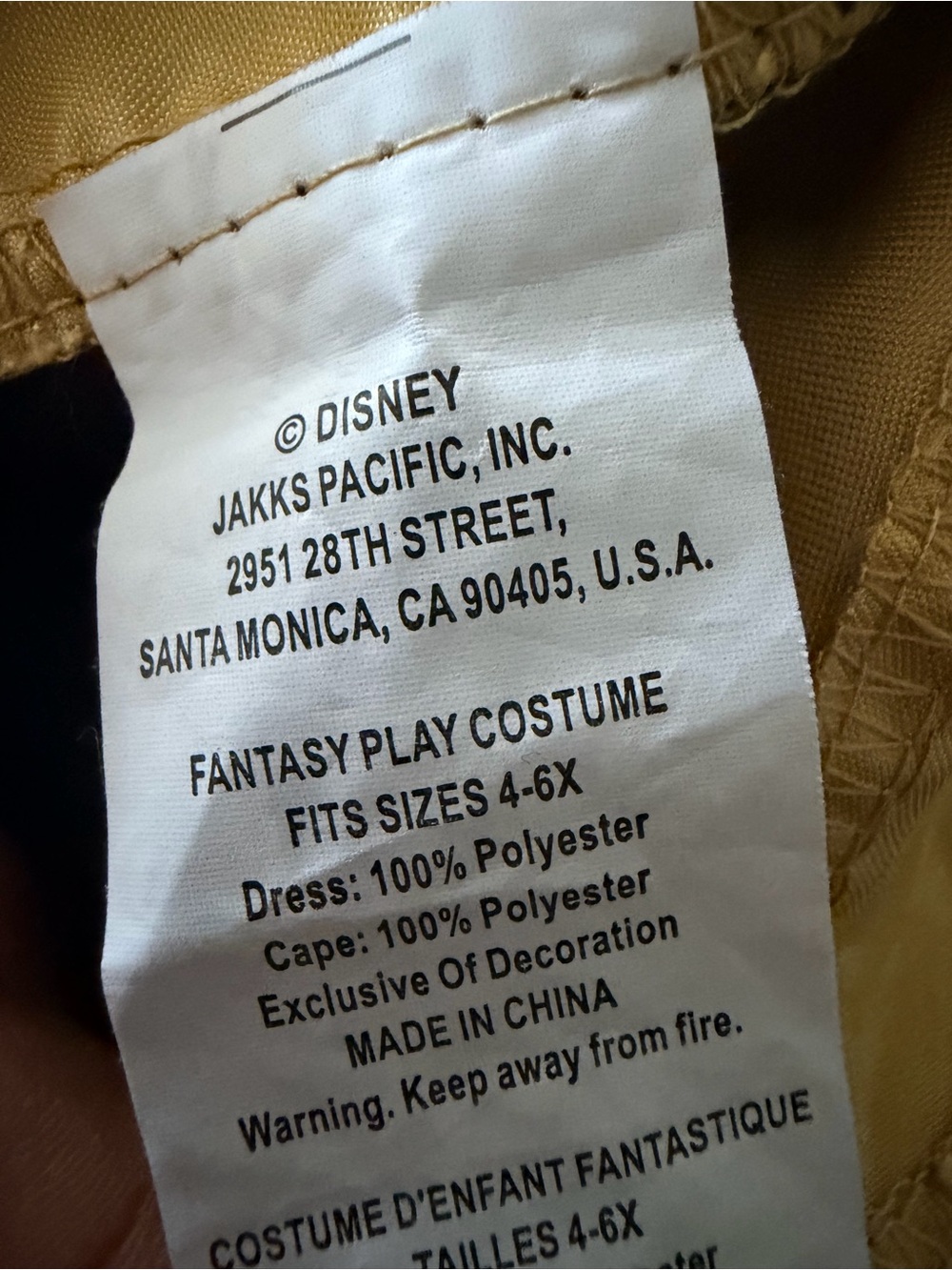 Disney Purple and Black Metallic-Look Sleeveless Jumpsuit Costume - Picture 5 of 5
